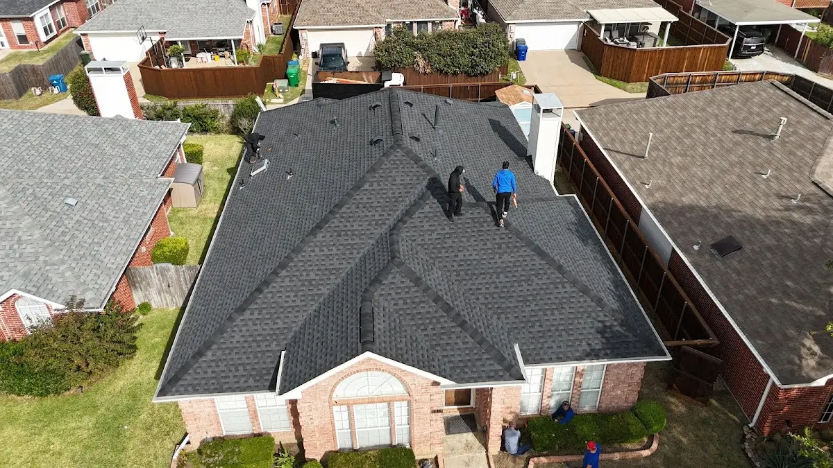 Slate & Tile Roof Repair work in progress on a Roseville property